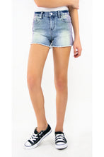 Load image into Gallery viewer, Clearance - Tractr Girls Brittany Ombre Fray Hem Short