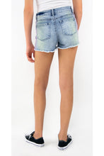 Load image into Gallery viewer, Clearance - Tractr Girls Brittany Ombre Fray Hem Short