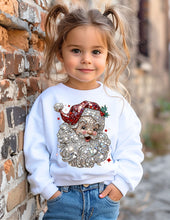 Load image into Gallery viewer, Santa Crystal Mosaic Crew Sweatshirt
