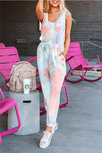Load image into Gallery viewer, Clearance - Ladies Tie Dye Two Piece Set  - Pink Blue Mint
