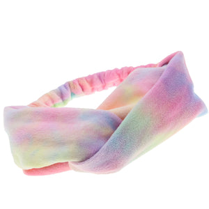 Stretch Tie Dye Knot Headband for Girls - Rainbow
