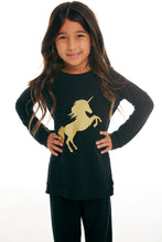 Load image into Gallery viewer, Clearance - Chaser Gold Unicorn Knit Raglan

