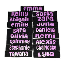 Load image into Gallery viewer, Personalized Black Headband - Cheri
