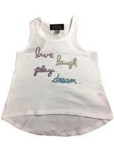 Load image into Gallery viewer, Live Laugh Play Dream Rhinestud Shirt
