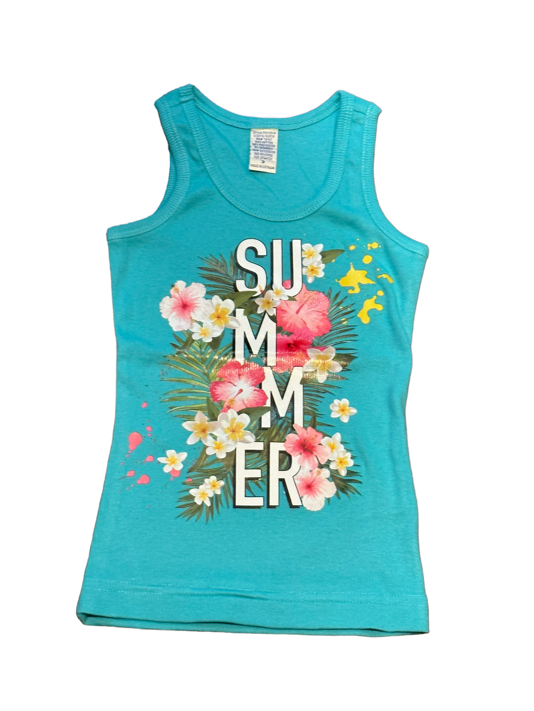 CLEARANCE - Summer Turquoise Tank - Size 3