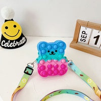 Load image into Gallery viewer, Beary Cute Silicone Cross Over Purse
