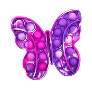 Pink and Purple and White Pop It Fidget Toy 5 inch