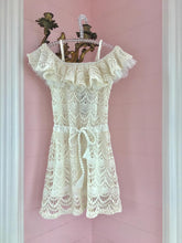 Load image into Gallery viewer, Clearance - Lace Ruffle White Dress
