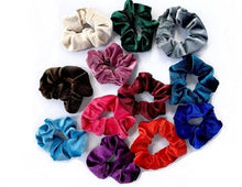 Load image into Gallery viewer, Top Trenz SCENTED Velvet Hair Pony scrunchies
